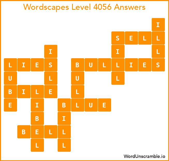 Wordscapes Level 4056 Answers