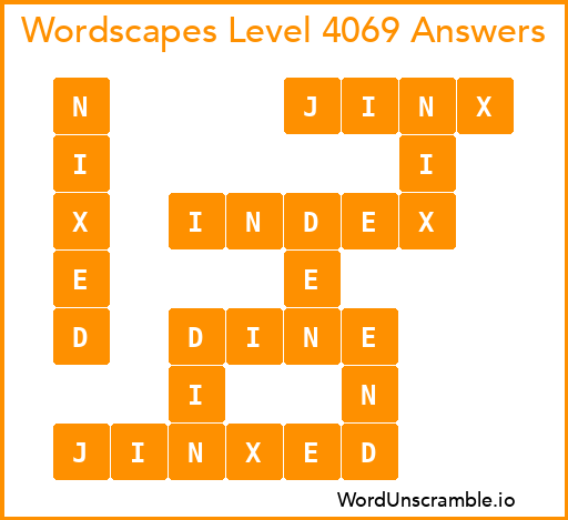 Wordscapes Level 4069 Answers