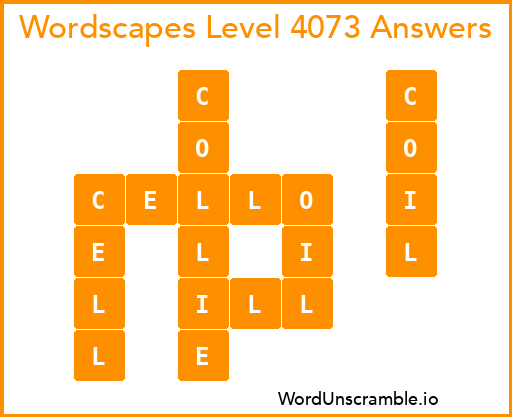Wordscapes Level 4073 Answers