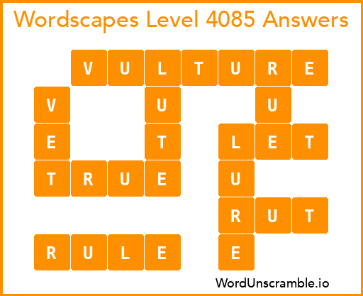 Wordscapes Level 4085 Answers