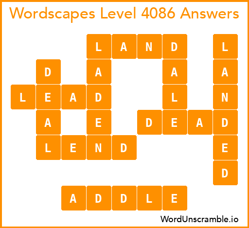 Wordscapes Level 4086 Answers