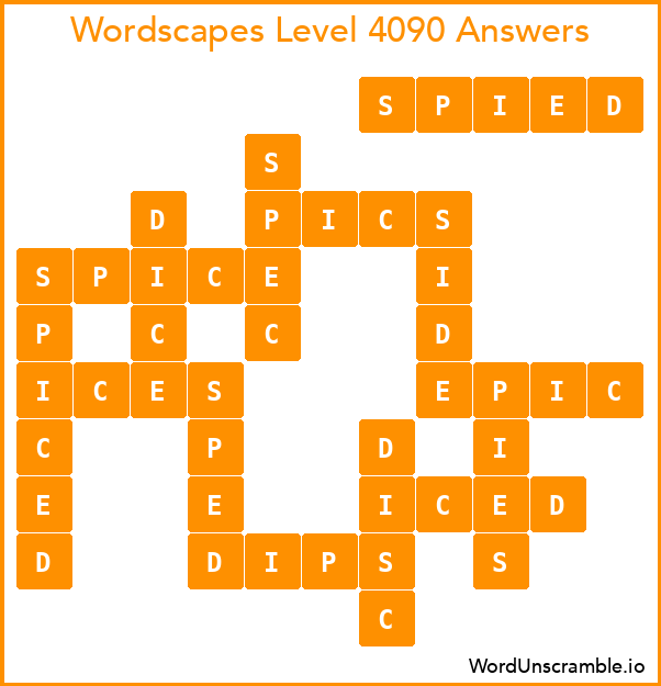 Wordscapes Level 4090 Answers