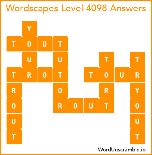Wordscapes Level 4098 Answers