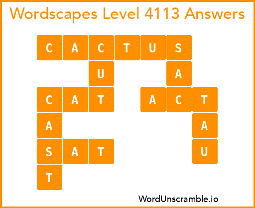 Wordscapes Level 4113 Answers