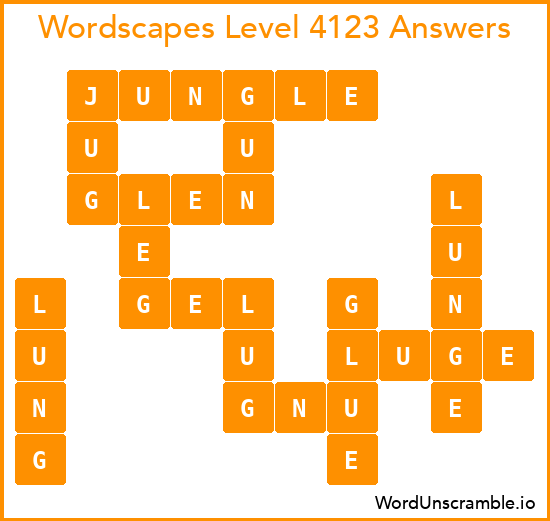 Wordscapes Level 4123 Answers