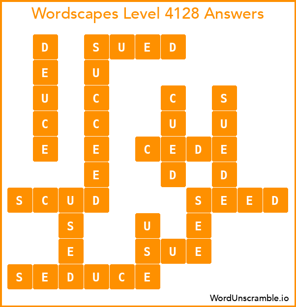 Wordscapes Level 4128 Answers