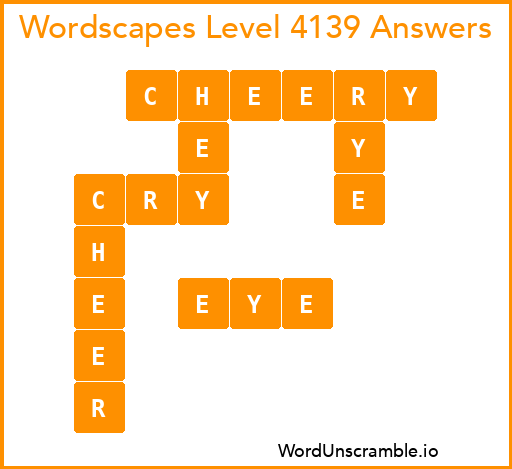 Wordscapes Level 4139 Answers
