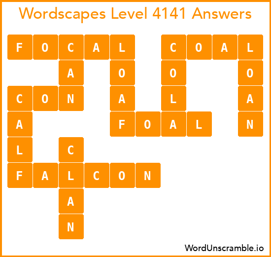 Wordscapes Level 4141 Answers