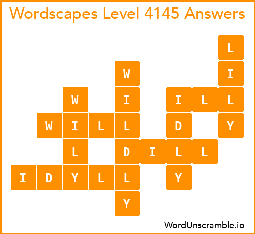 Wordscapes Level 4145 Answers