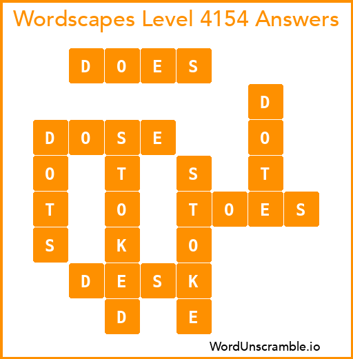 Wordscapes Level 4154 Answers