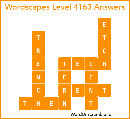 Wordscapes Level 4163 Answers