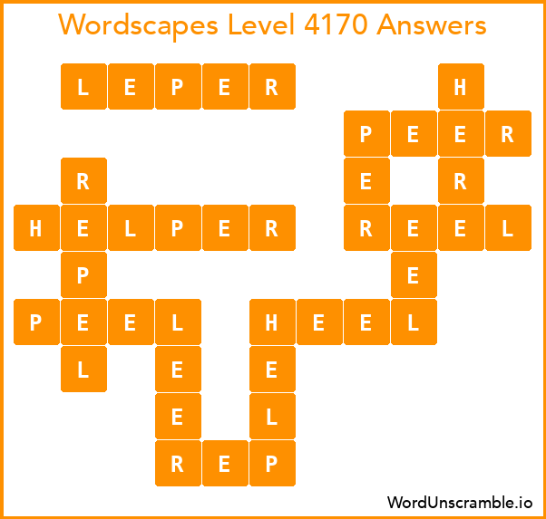 Wordscapes Level 4170 Answers