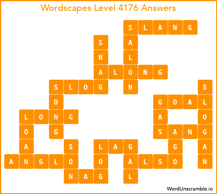 Wordscapes Level 4176 Answers
