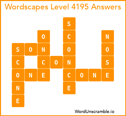 Wordscapes Level 4195 Answers