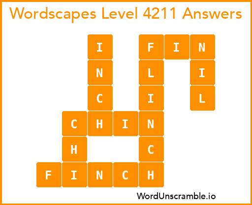 Wordscapes Level 4211 Answers