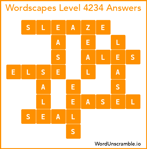 Wordscapes Level 4234 Answers