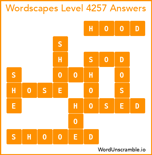 Wordscapes Level 4257 Answers