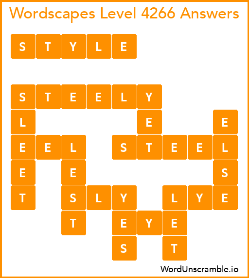 Wordscapes Level 4266 Answers