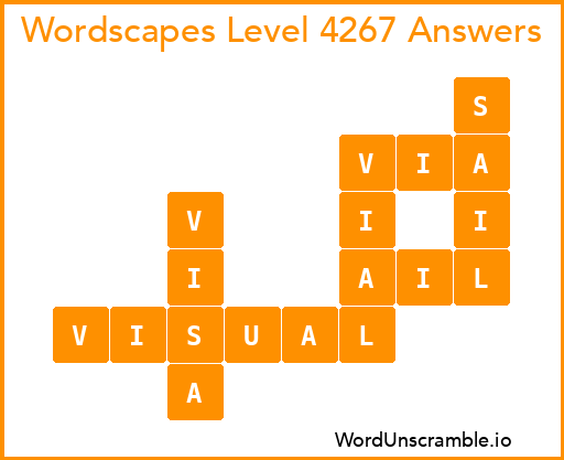 Wordscapes Level 4267 Answers