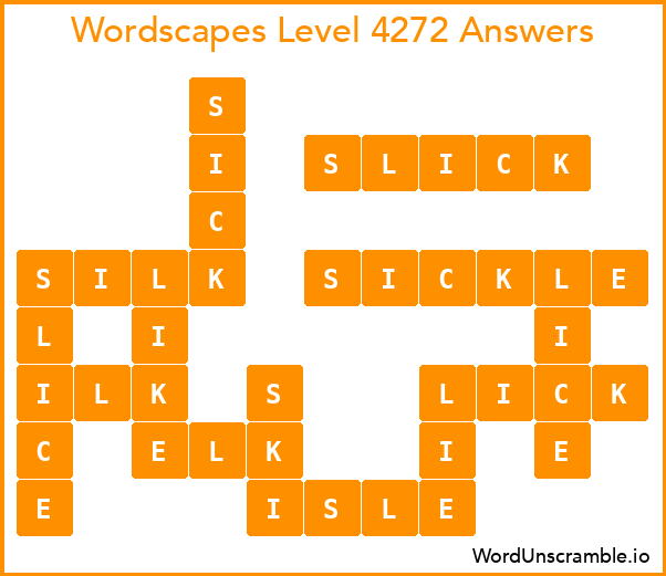Wordscapes Level 4272 Answers