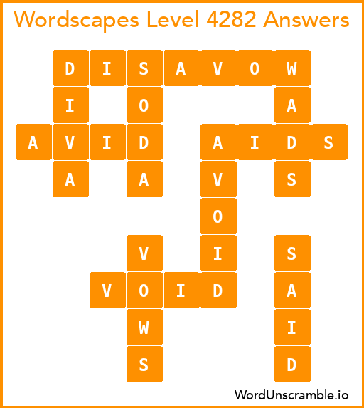 Wordscapes Level 4282 Answers
