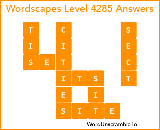 Wordscapes Level 4285 Answers
