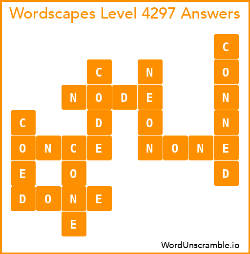 Wordscapes Level 4297 Answers