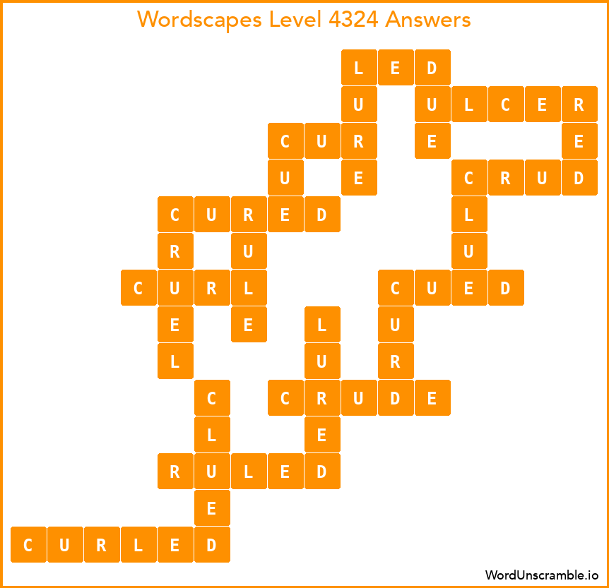 Wordscapes Level 4324 Answers