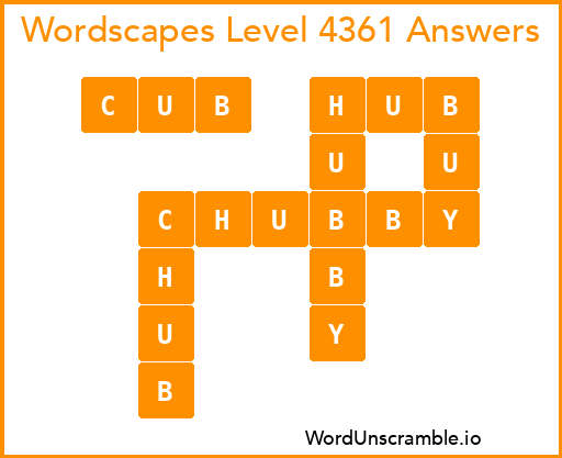 Wordscapes Level 4361 Answers