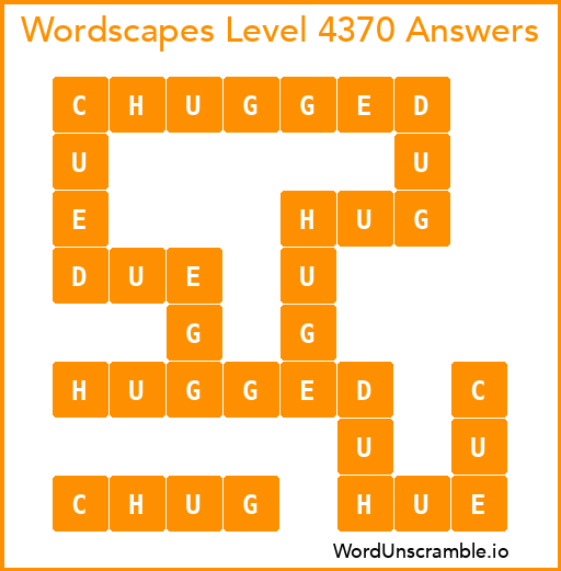 Wordscapes Level 4370 Answers