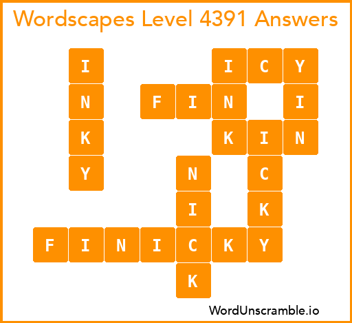 Wordscapes Level 4391 Answers