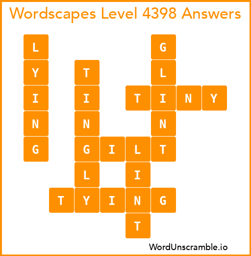 Wordscapes Level 4398 Answers