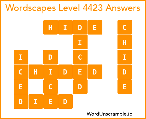Wordscapes Level 4423 Answers