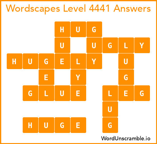 Wordscapes Level 4441 Answers