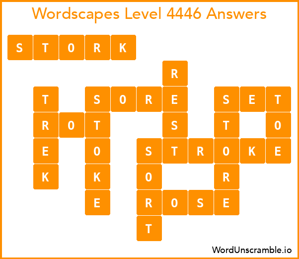 Wordscapes Level 4446 Answers