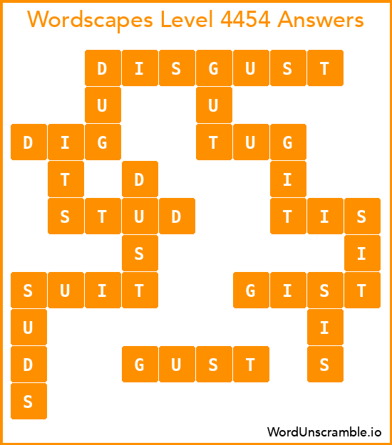 Wordscapes Level 4454 Answers