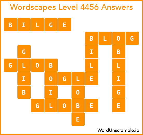 Wordscapes Level 4456 Answers