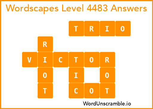 Wordscapes Level 4483 Answers