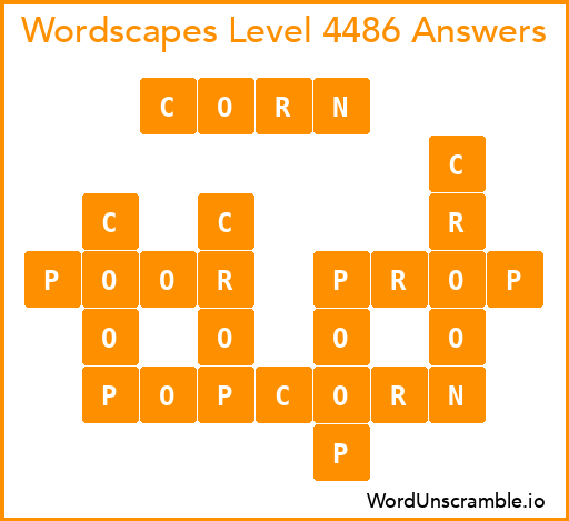 Wordscapes Level 4486 Answers
