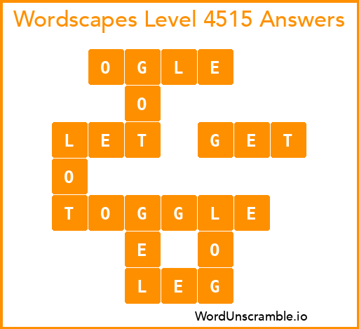 Wordscapes Level 4515 Answers