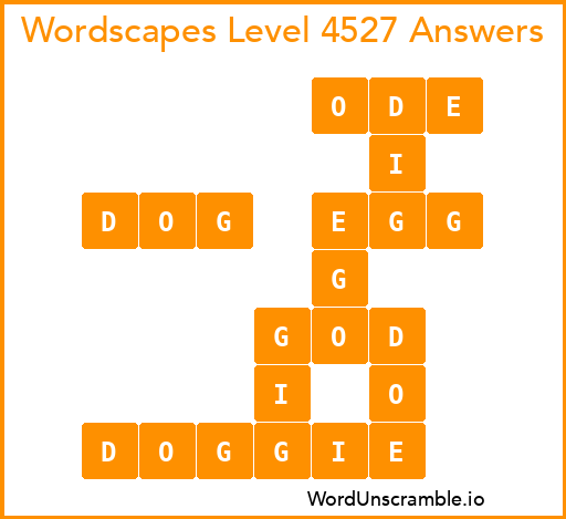 Wordscapes Level 4527 Answers