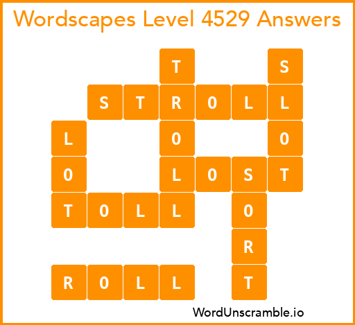 Wordscapes Level 4529 Answers