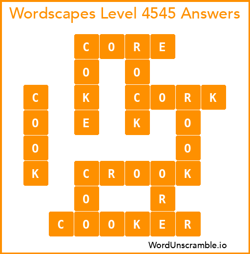 Wordscapes Level 4545 Answers