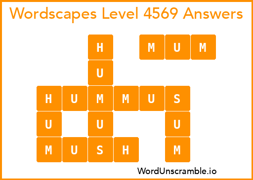 Wordscapes Level 4569 Answers