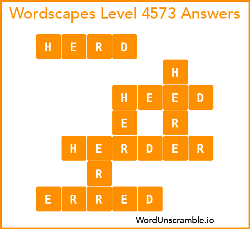 Wordscapes Level 4573 Answers