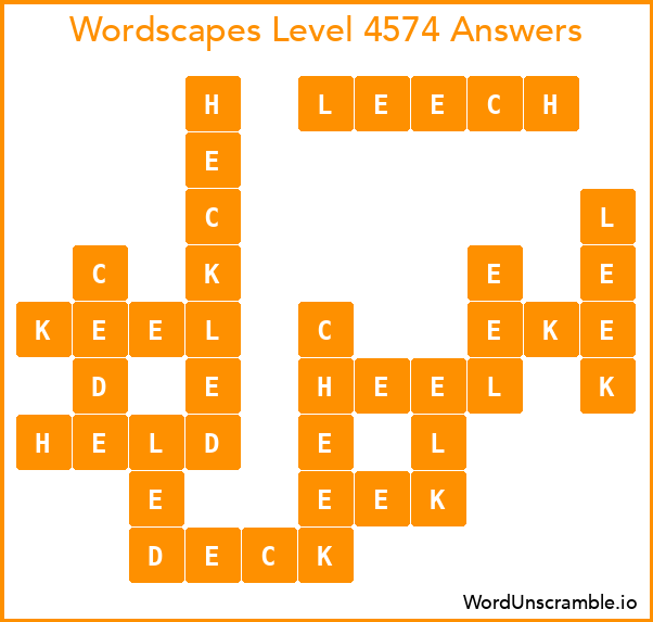 Wordscapes Level 4574 Answers