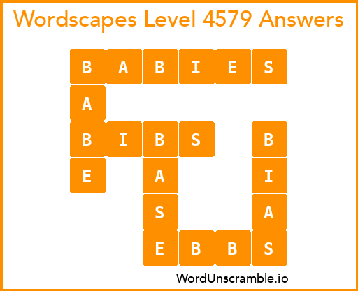 Wordscapes Level 4579 Answers