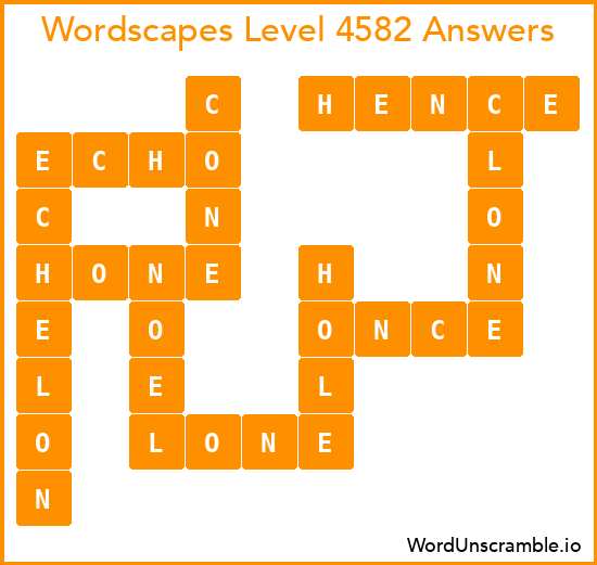 Wordscapes Level 4582 Answers