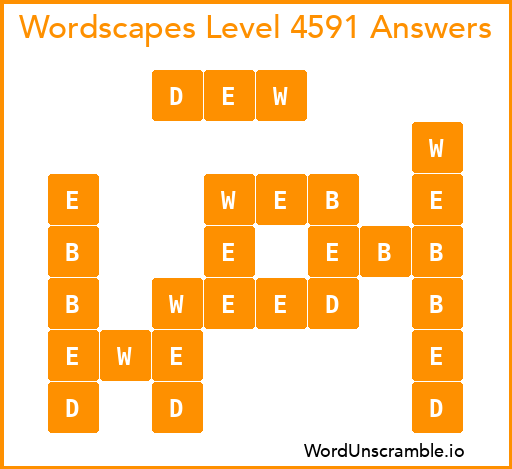Wordscapes Level 4591 Answers