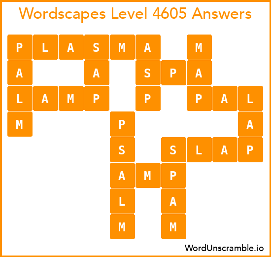 Wordscapes Level 4605 Answers